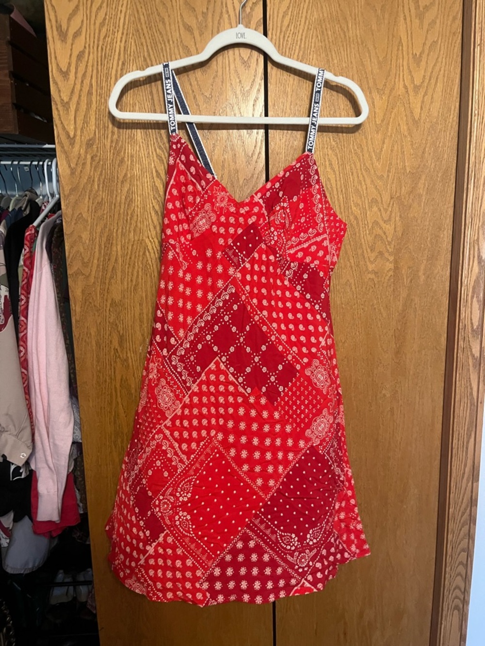 Tommy Hilfiger Red Bandana Print Mini Dress